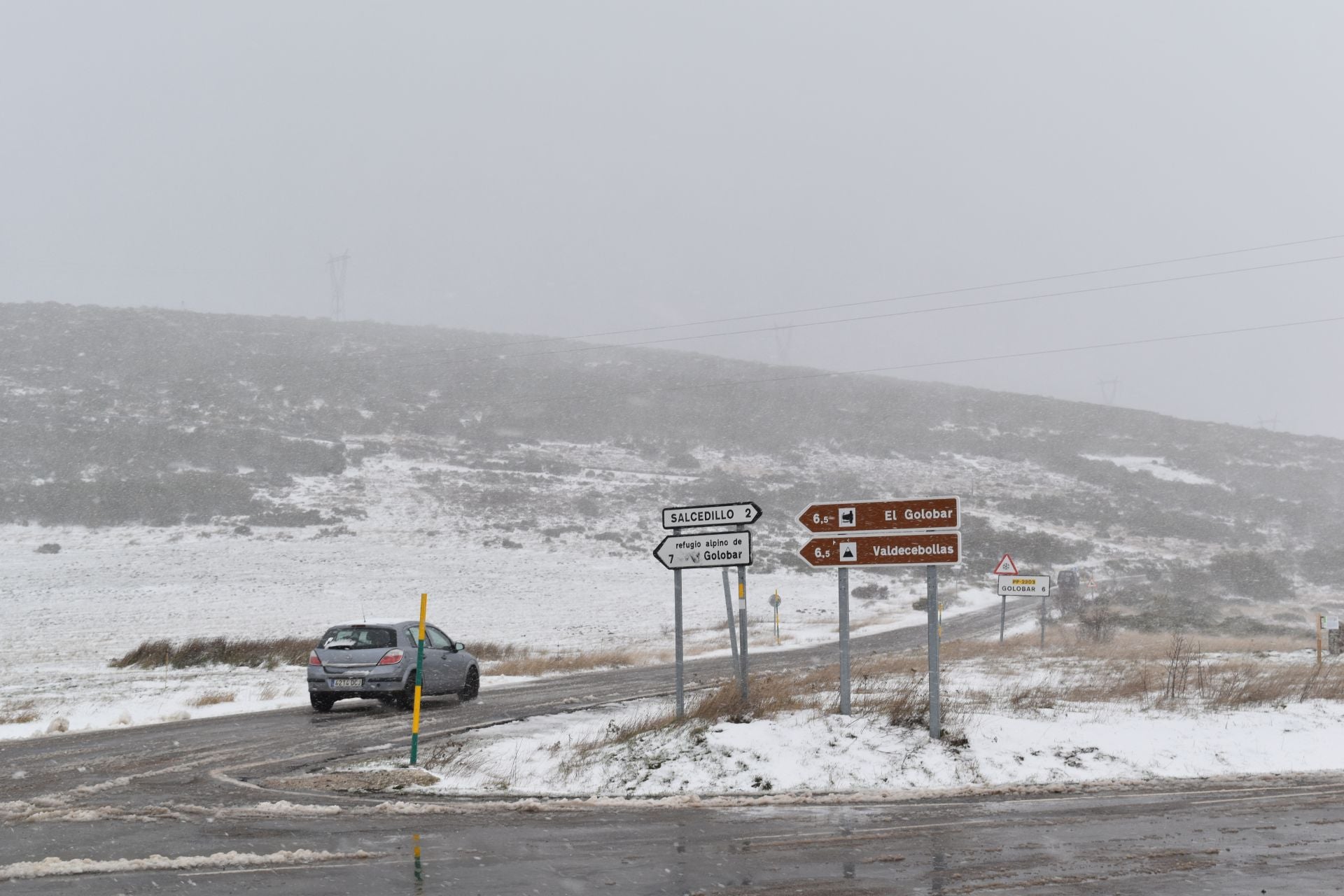 El norte de Palencia se tiñe de blanco