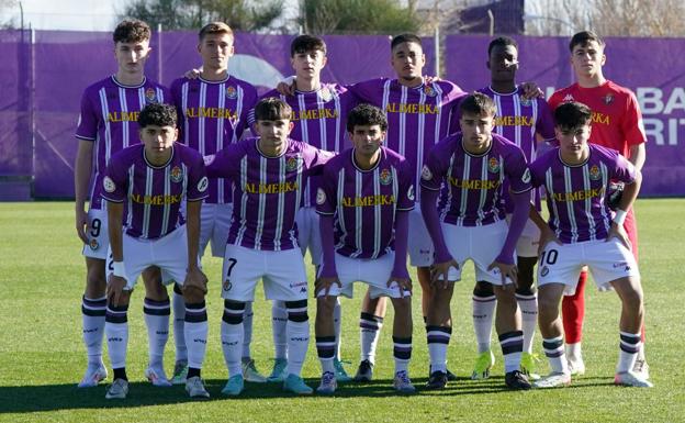 Once con el que saltó ante el Burgos.