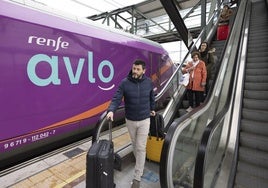 Un tren de Avlo, en Valladolid en una imagen de archivo.