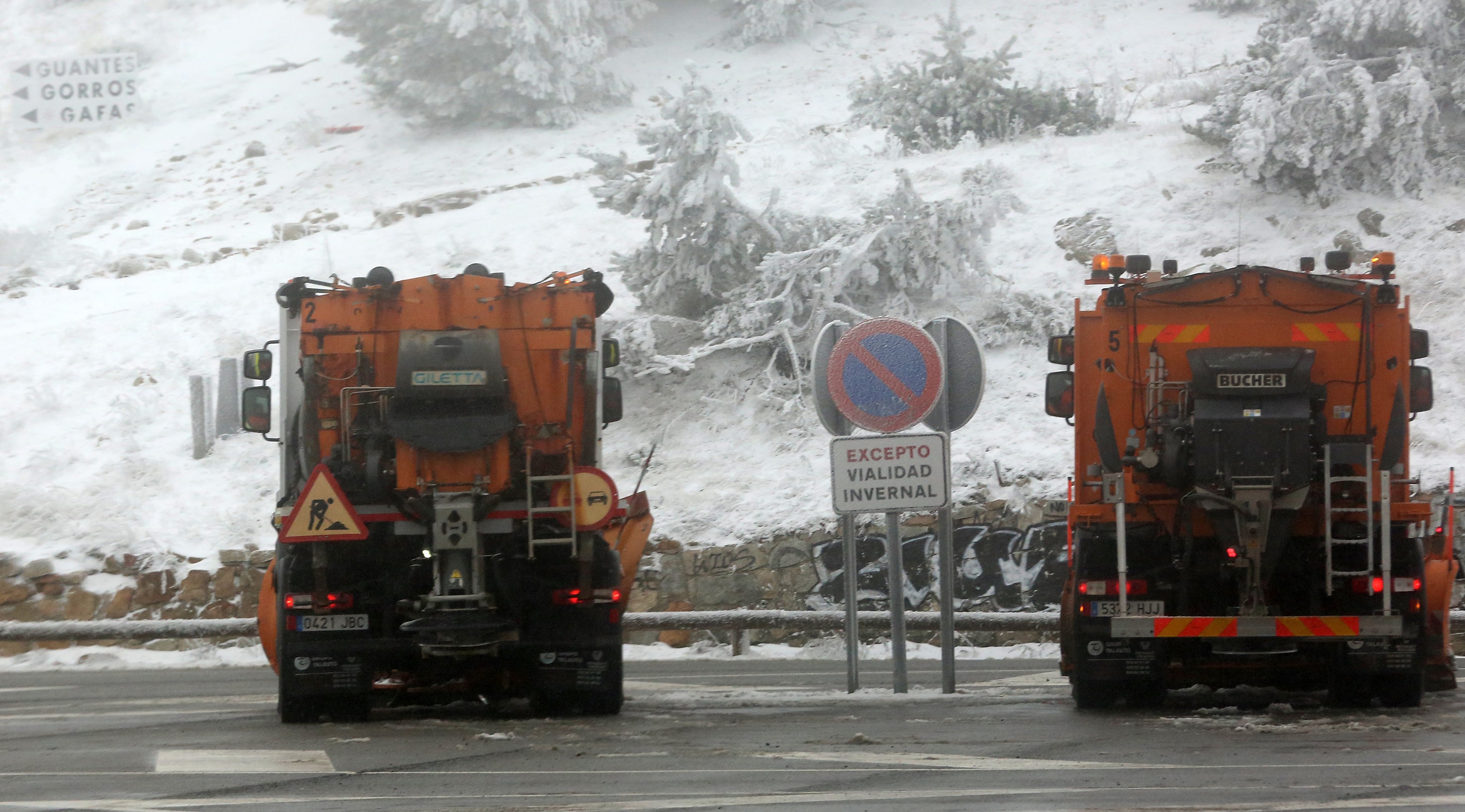 El final del otoño cubre de nieve la vertiente segoviana de la sierra de Guadarrama