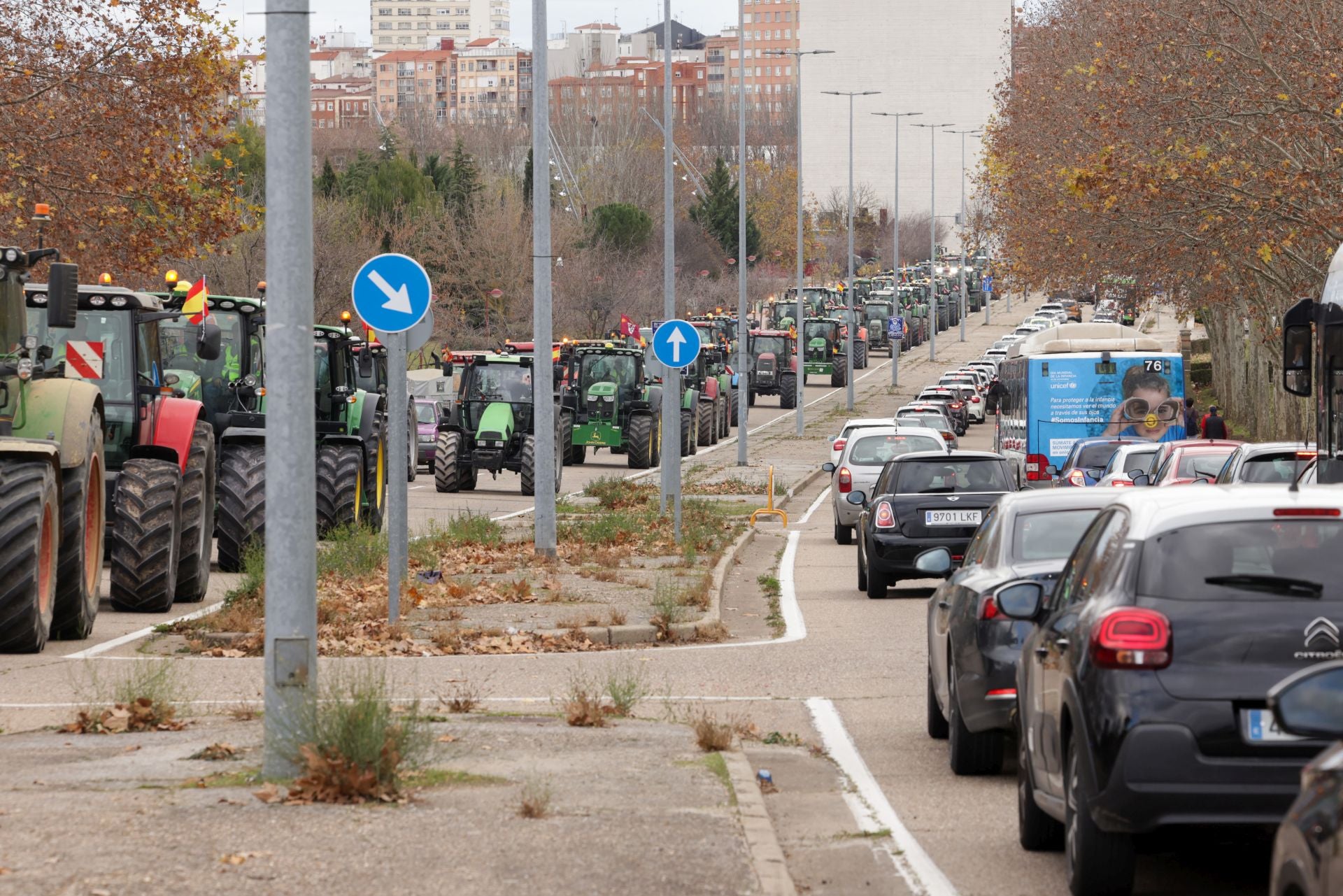 Los tractores vuelven a recorrer Valladolid