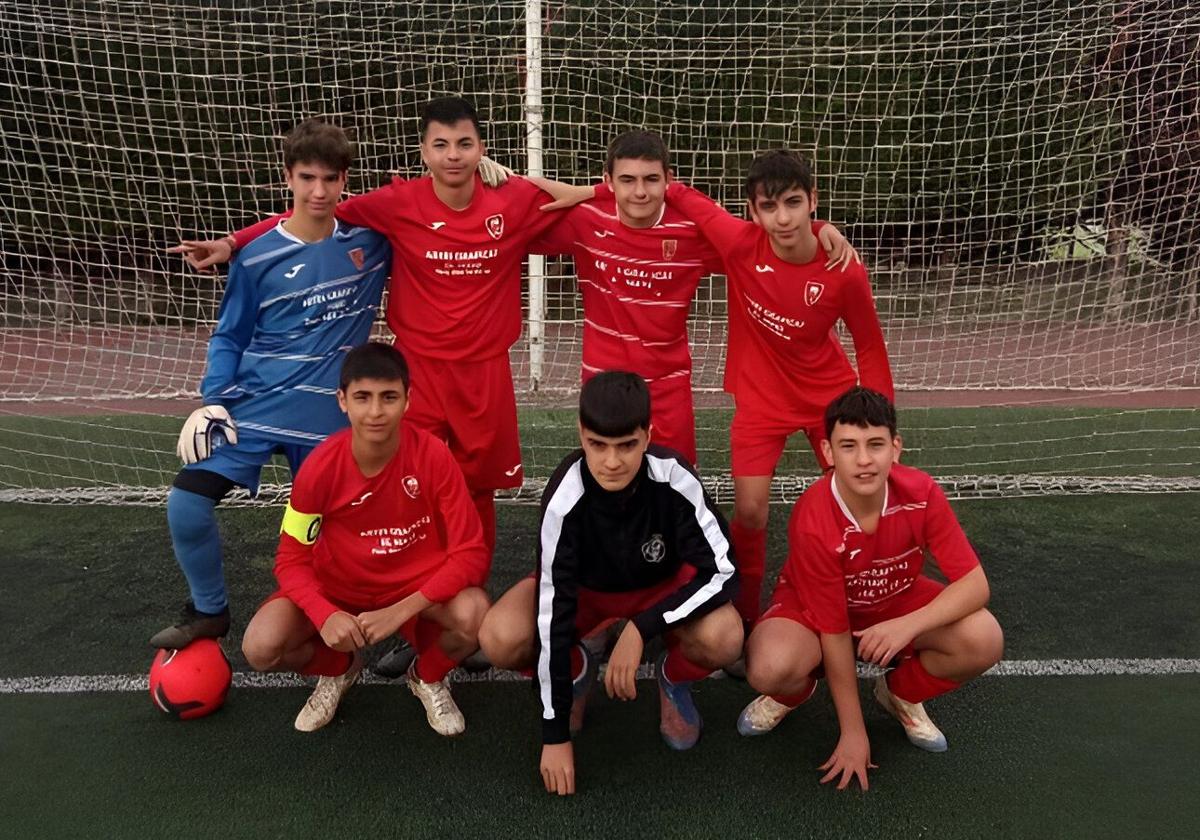 Equipo cadete de la Gimnástica Ayllonesa.