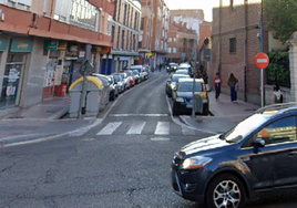 Inicio de la calle Villanueva en Delicias.
