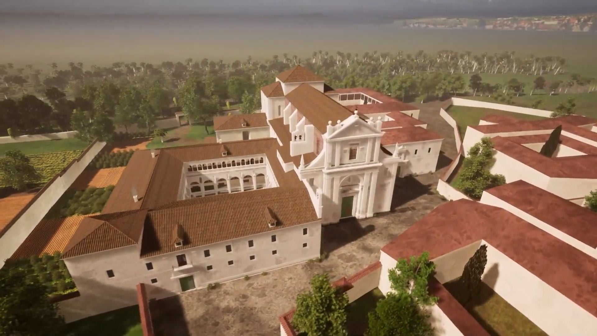 Las imágenes de la reconstrucción virtual del convento de San Agustín