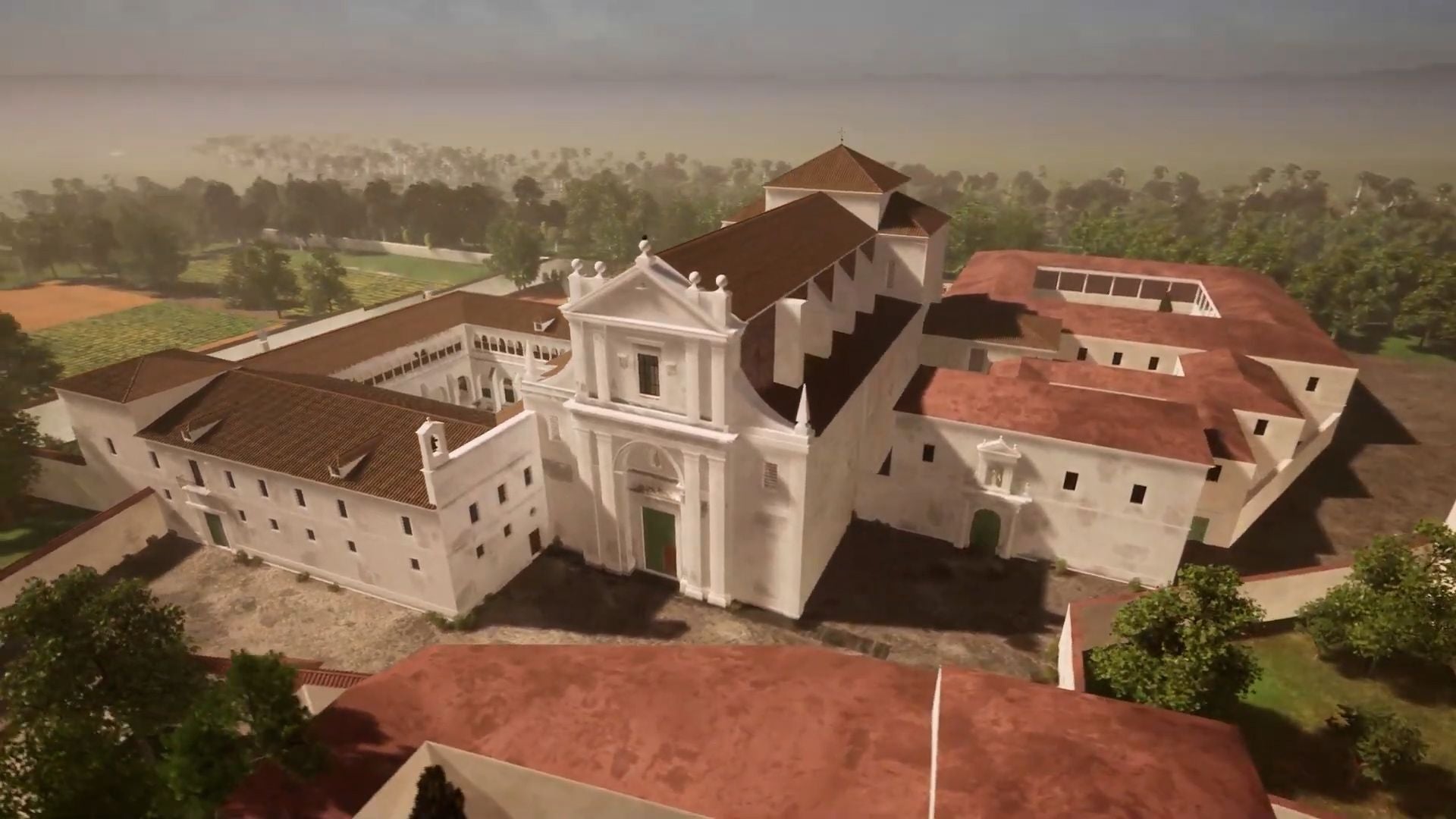 Las imágenes de la reconstrucción virtual del convento de San Agustín