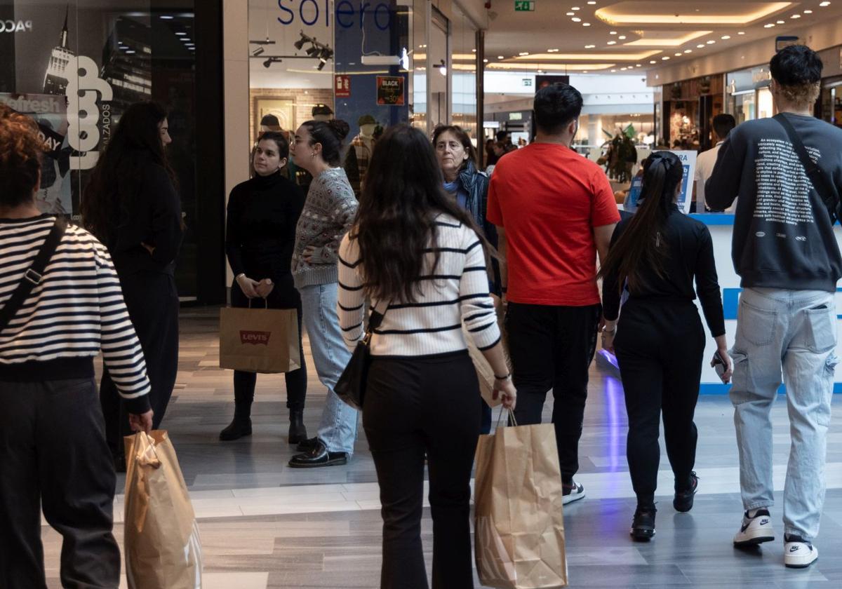 Compras navideñas en Valladolid.