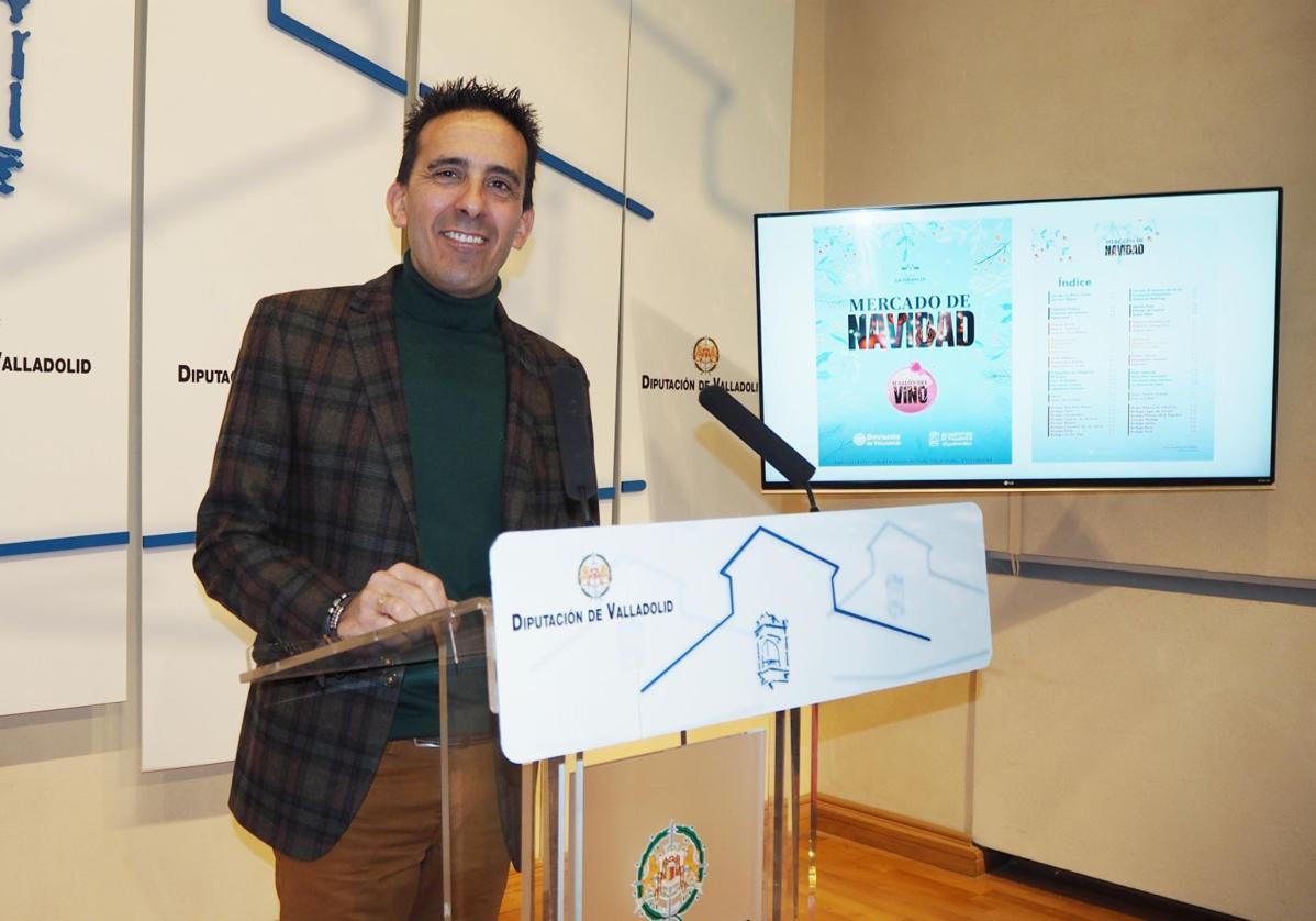 El diputado de Promoción Agroalimentaria y Consumo, Moisés Santana, este jueves durante la presentación del mercado.