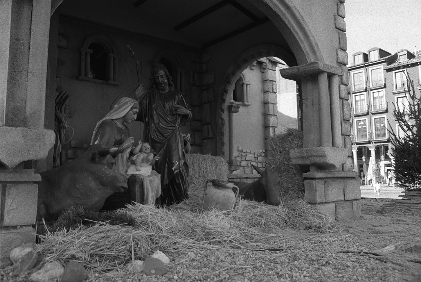 Nacimiento en la Plaza Mayor.