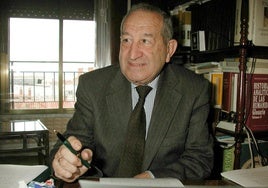 Luis Suárez Fernández, rector de la Universidad de Valladolid entre 1965 y 1972.