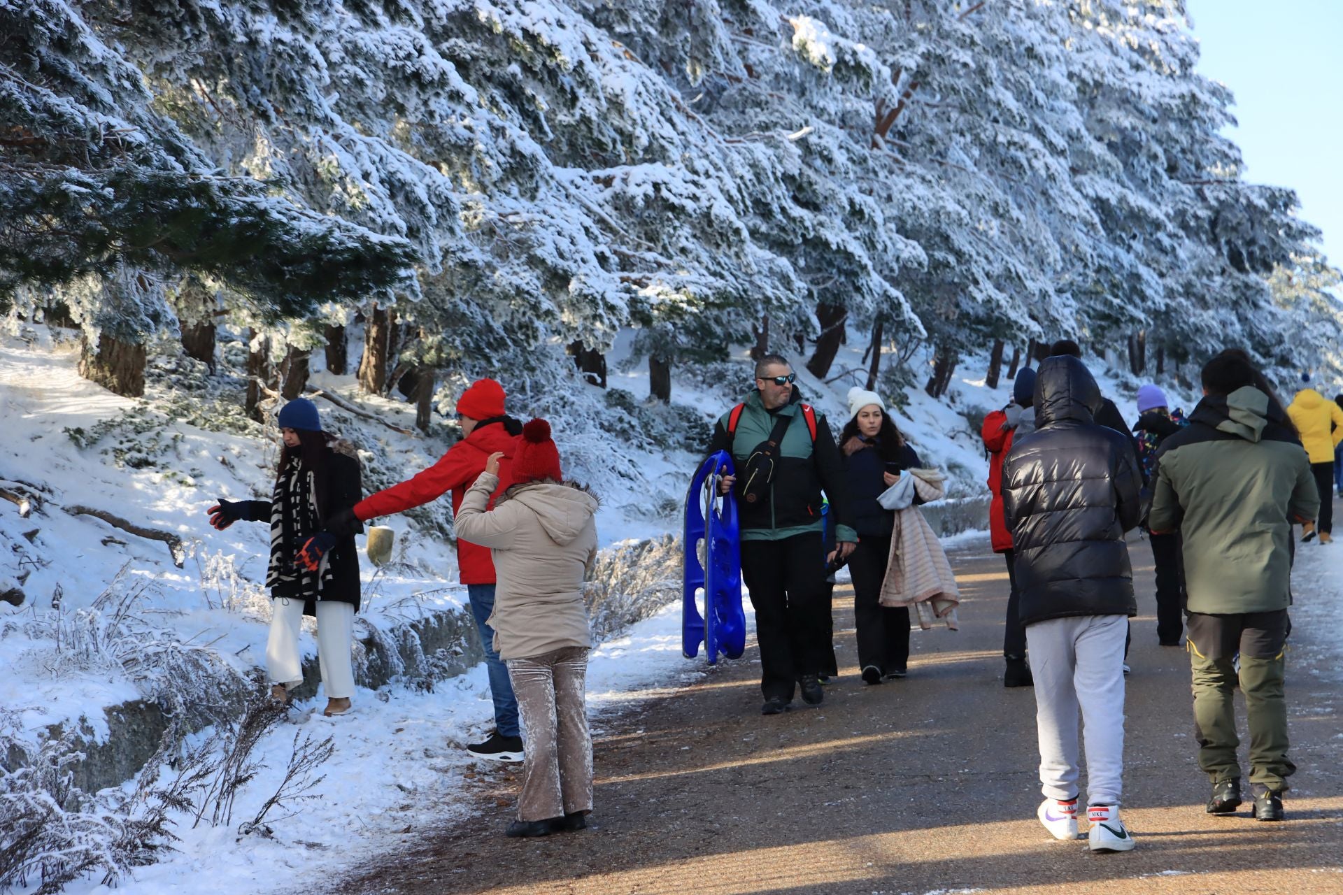 El peregrinaje disfrutón a la sierra, en fotos