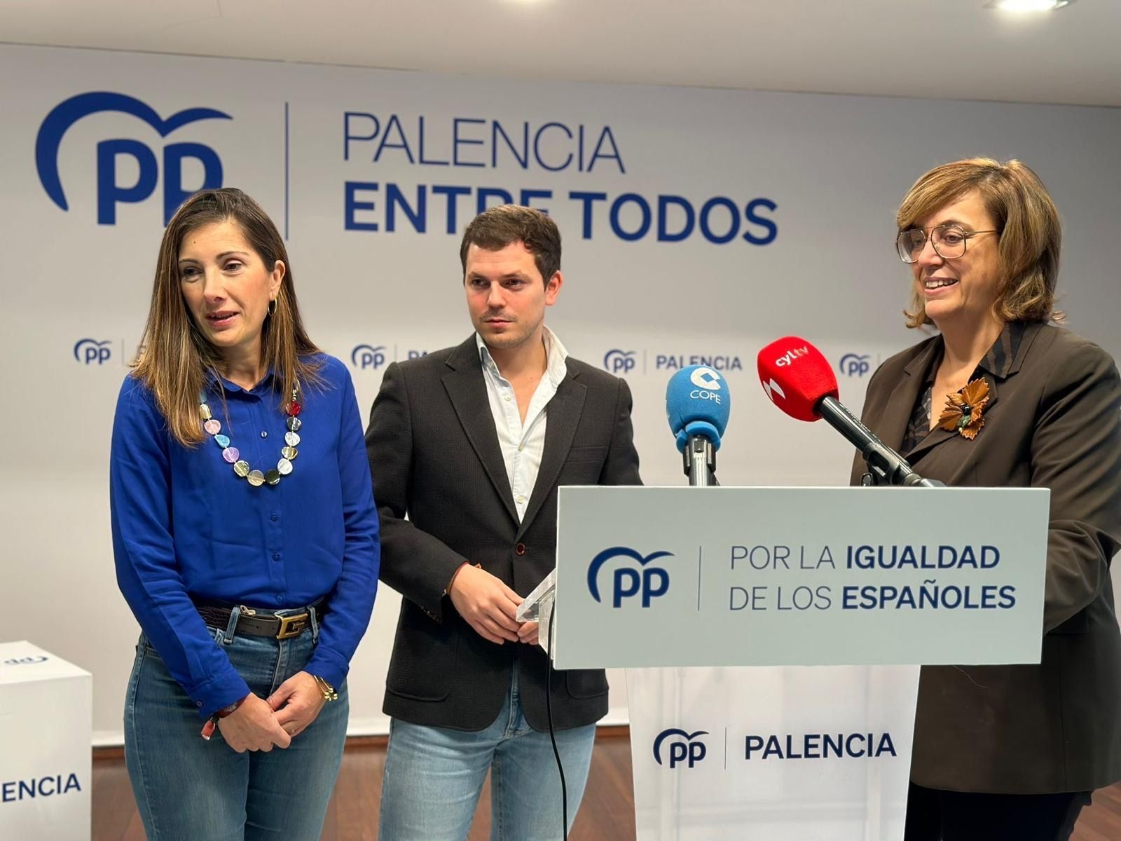 Concejales del Grupo Popular en el Ayuntamiento de Palencia.