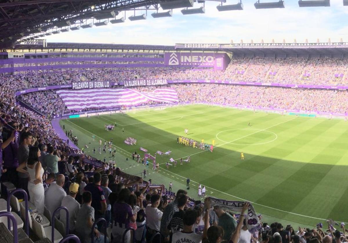 Imagen del estadio José Zorrilla antes del Real Valladolid-Villarreal B del pasado curso, donde se consumó el ascenso directo a Primera del Pucela.