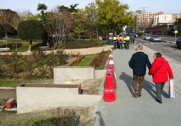 La Rosaleda recuperará dos rampas y tres escalinatas peatonales desde el carril bici