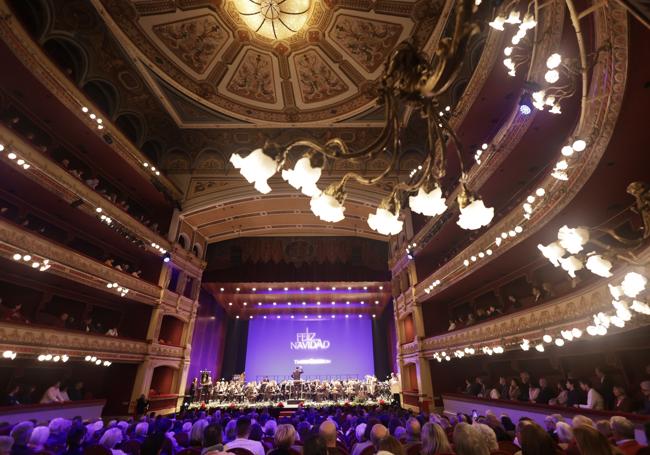 El Teatro Calderón, durante la gala.