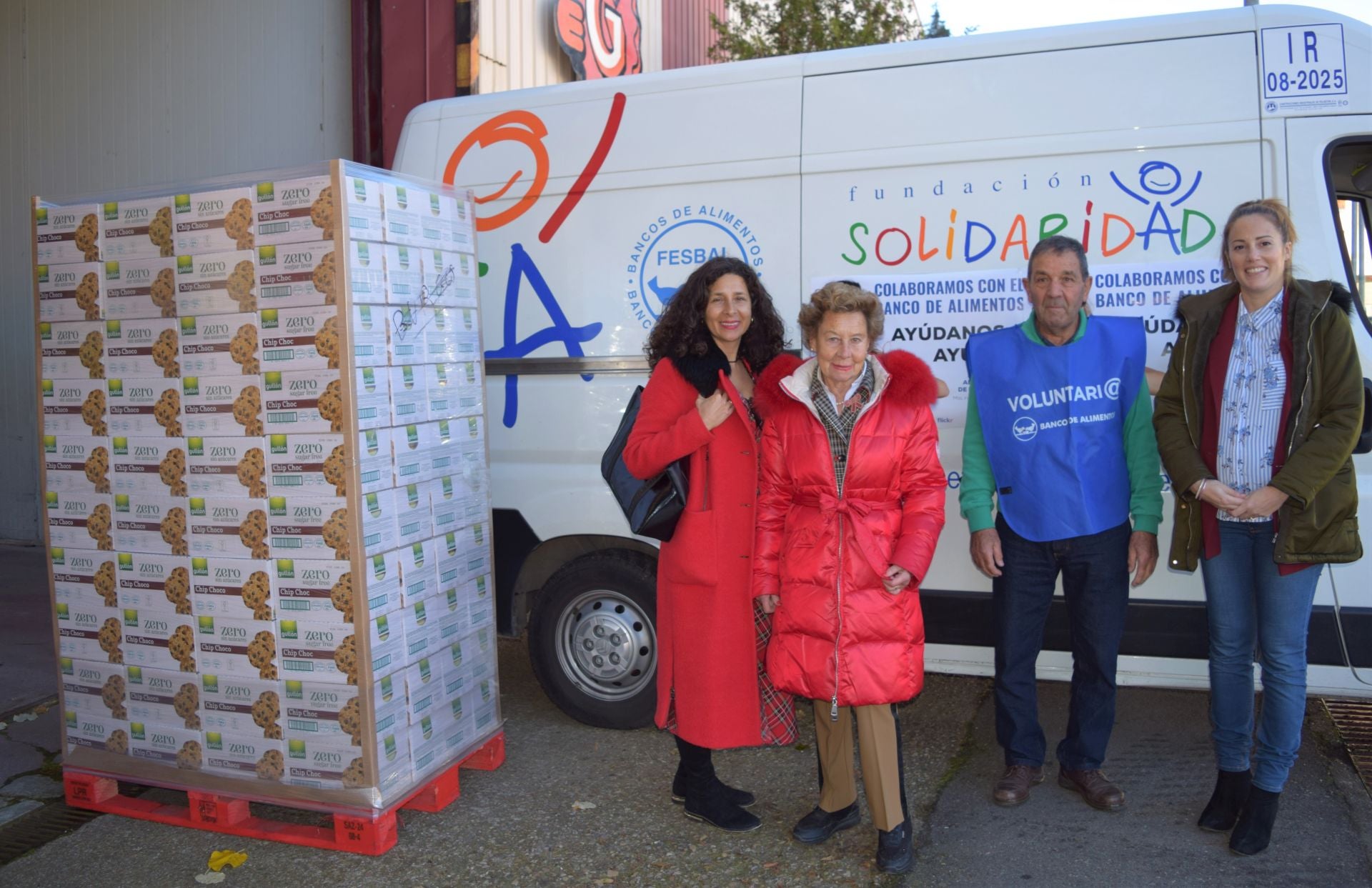 Gullón dona 858 kilos de galletas al Banco de Alimentos de Palencia