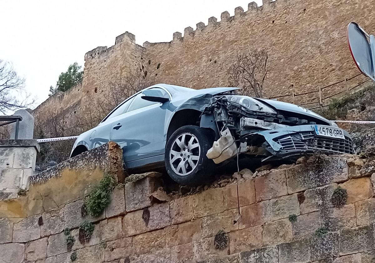 Imagen principal - Fotografías del accidente.