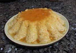 Flan casero con huevo