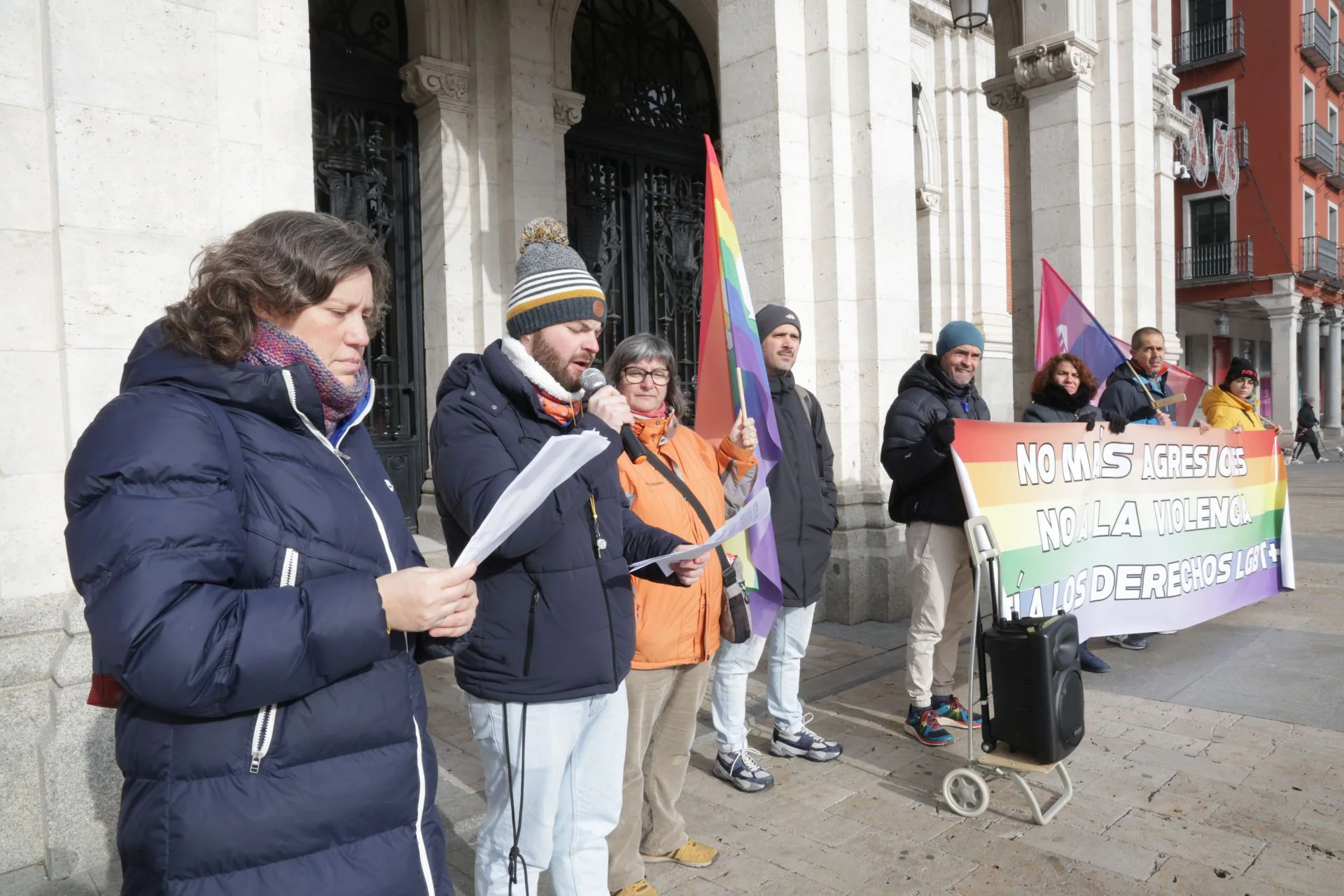 La protesta contra las agresiones homófobas, en imágenes