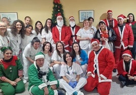 Entrega de regalos en el Hospital Comarcal de Medina del Campo