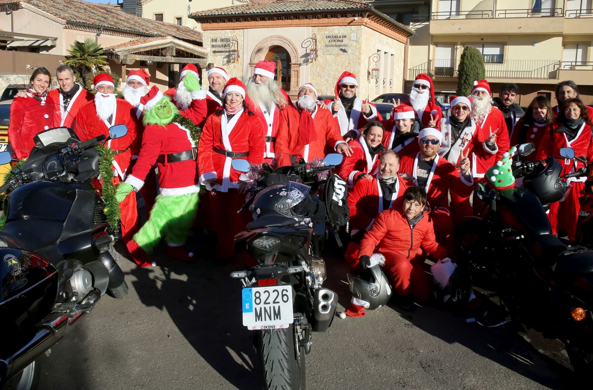 Fotografías de la &#039;Papanoelada&#039; motera en Segovia