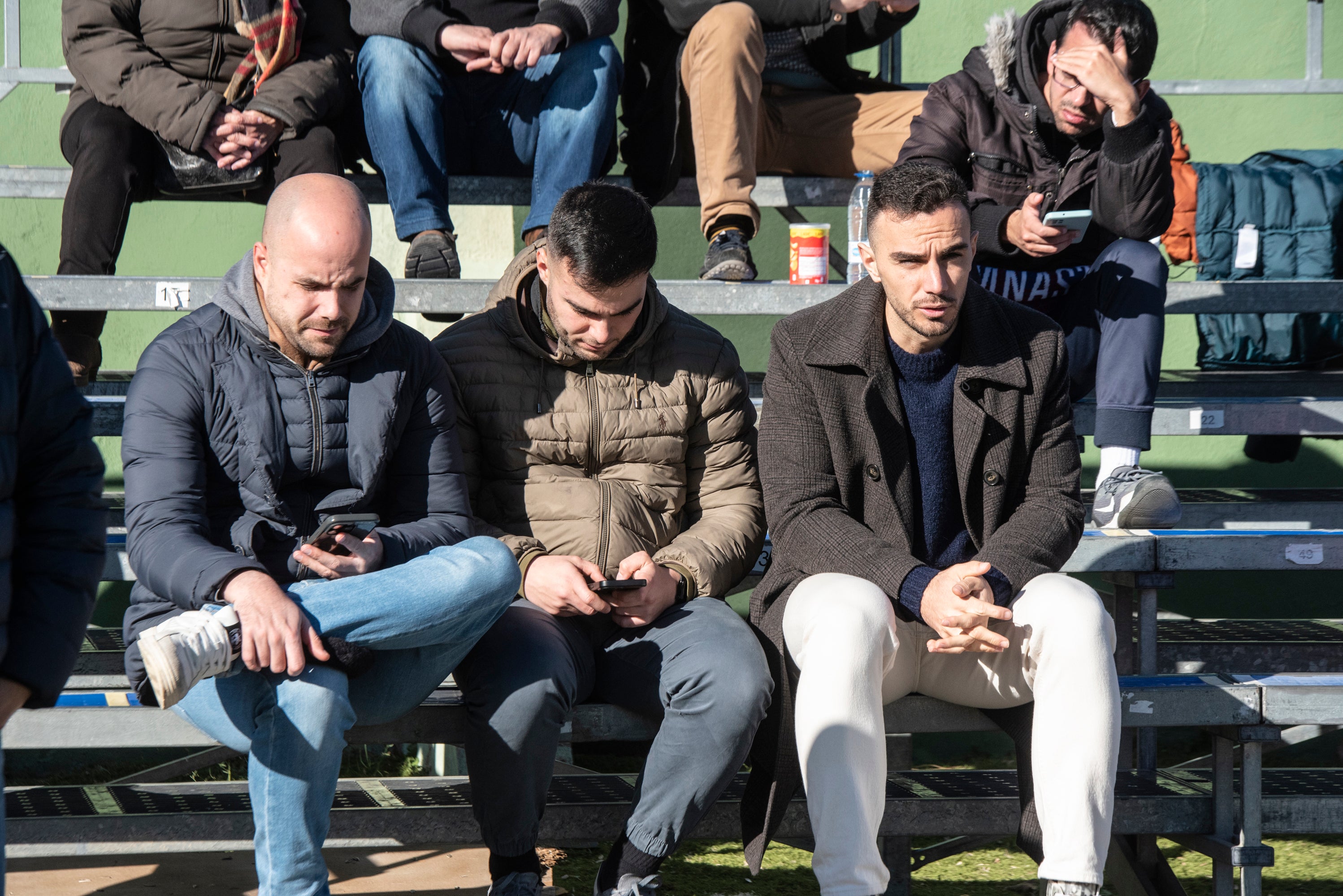 Búscate en las gradas de La Albuera durante el Segoviana vs Lugo