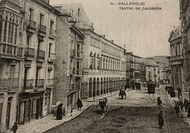 Foto del Teatro Calderón, extraído del noménclator histórico 'Las Calles de Valladolid' de Juan Agapito y Revilla editado por Maxtor en 2004.