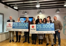 Acto de entrega de la recaudación de fondos para los afectados por la DANA.