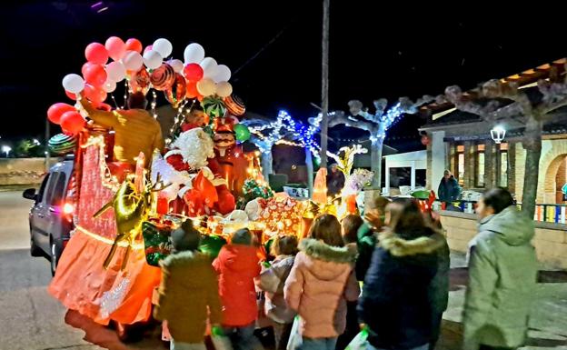 Carroza de Papá Noel en Hornillos de Cerrato.