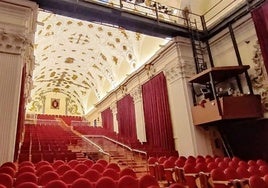 Patio de butacas del Centro de Artes Escénicas San Pedro de Olmedo.