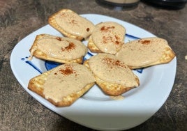 El paté, listo para degustar.