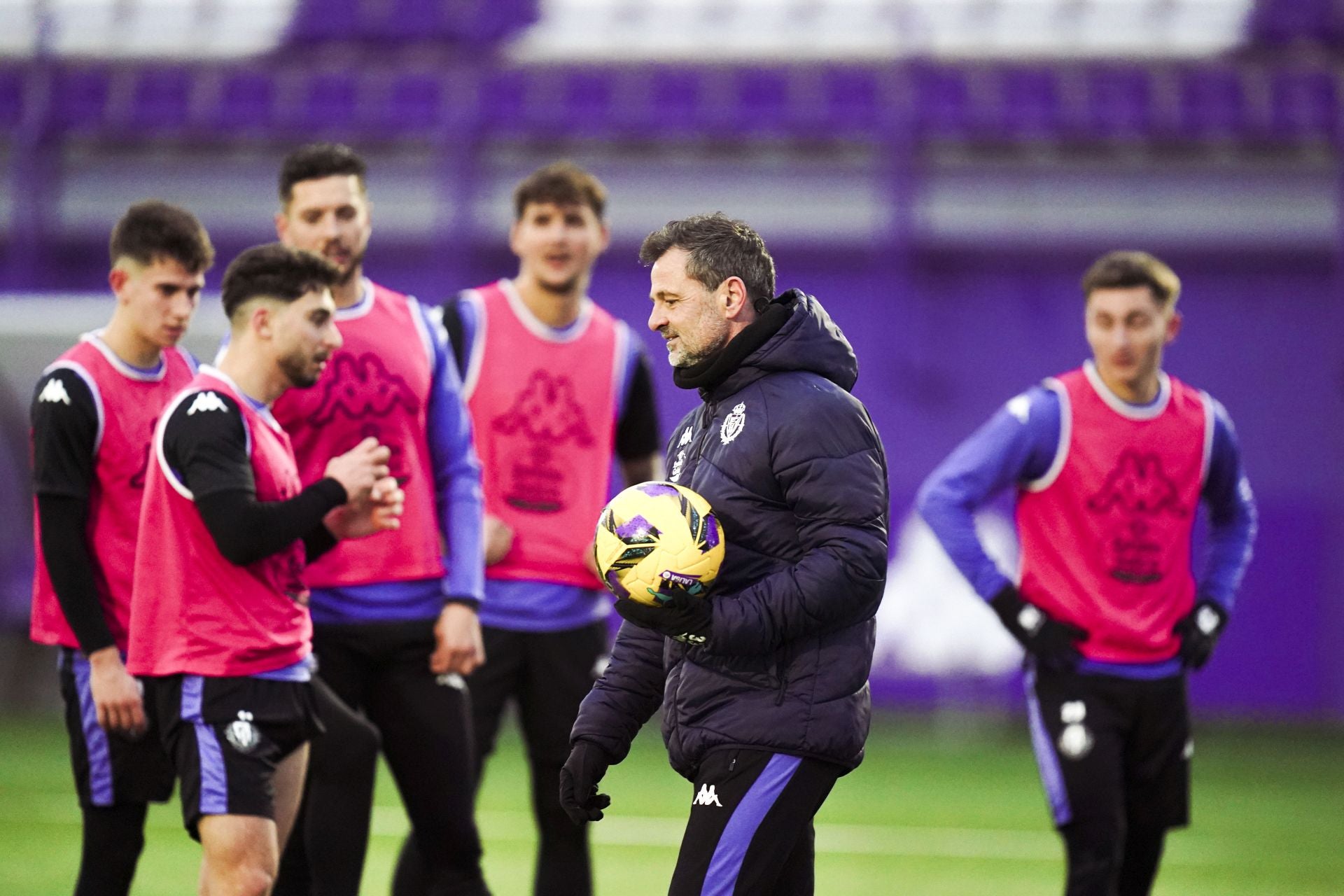 Las imágenes de la vuelta a los entrenamientos del Real Valladolid tras el parón de Navidad