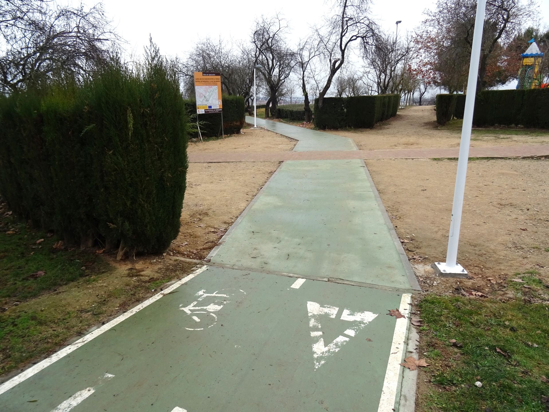 Un recorrido en imágenes por el carril bici de Parquesol