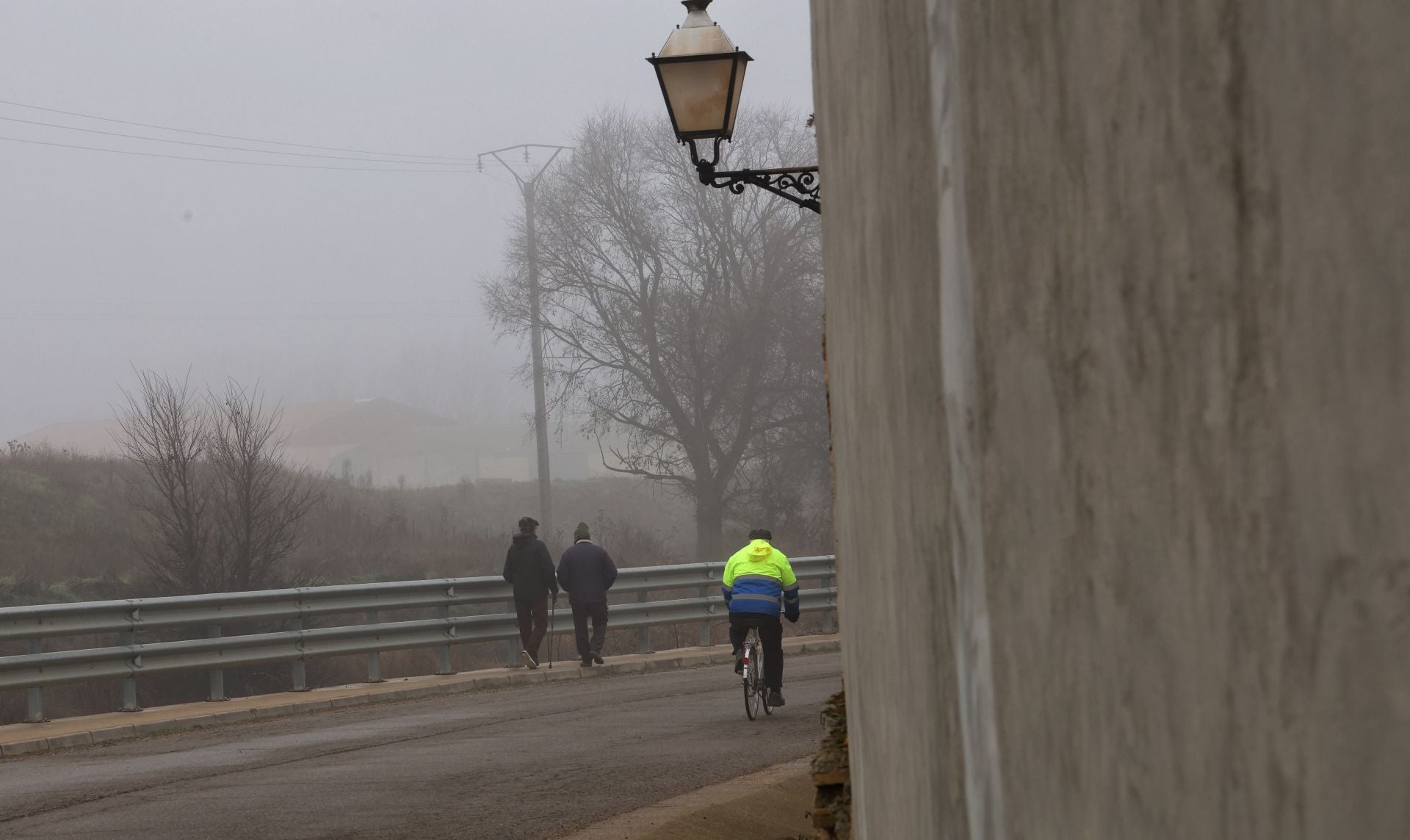 Niebla para despedir el año en Palencia