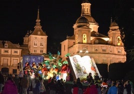 Cabalgata de los Reyes Magos en el Real Sitio de San Ildefonso.