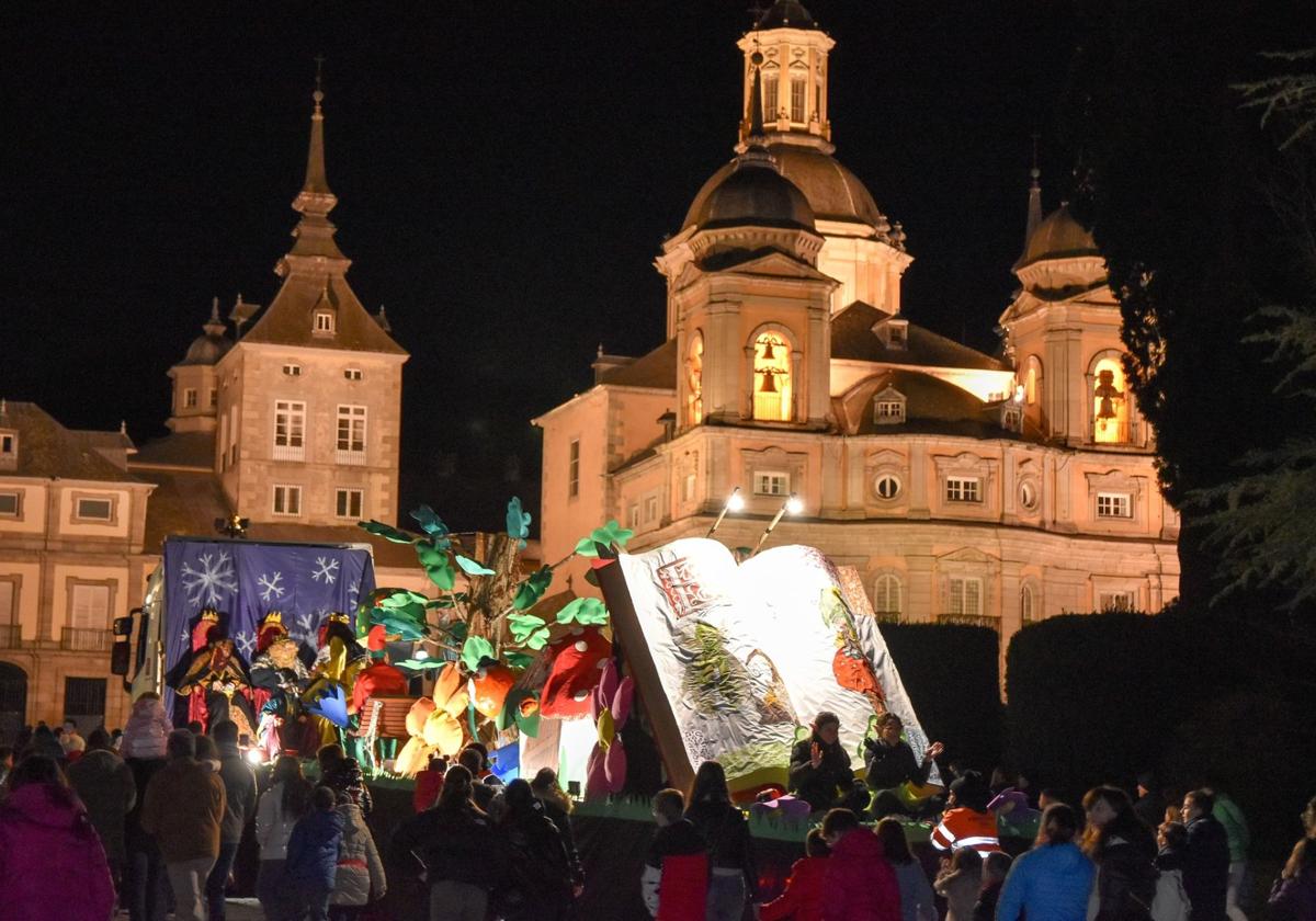 Cabalgata de los Reyes Magos en el Real Sitio de San Ildefonso.