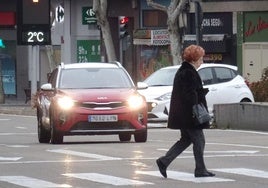 El mercurio marca dos grados a media tarde de este lunes en el Paseo de Zorrilla.