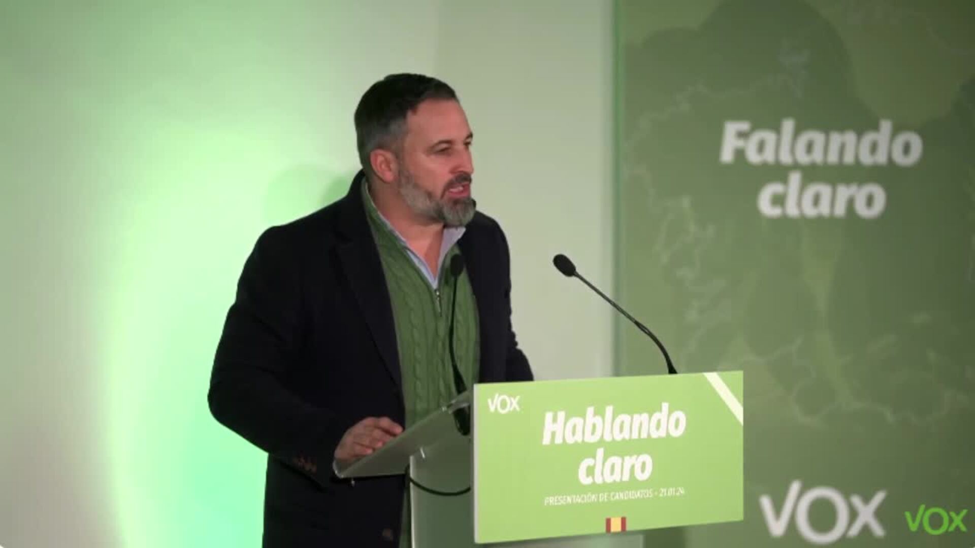 Abascal asegura que algunos "quieren hacer desaparecer a Vox"