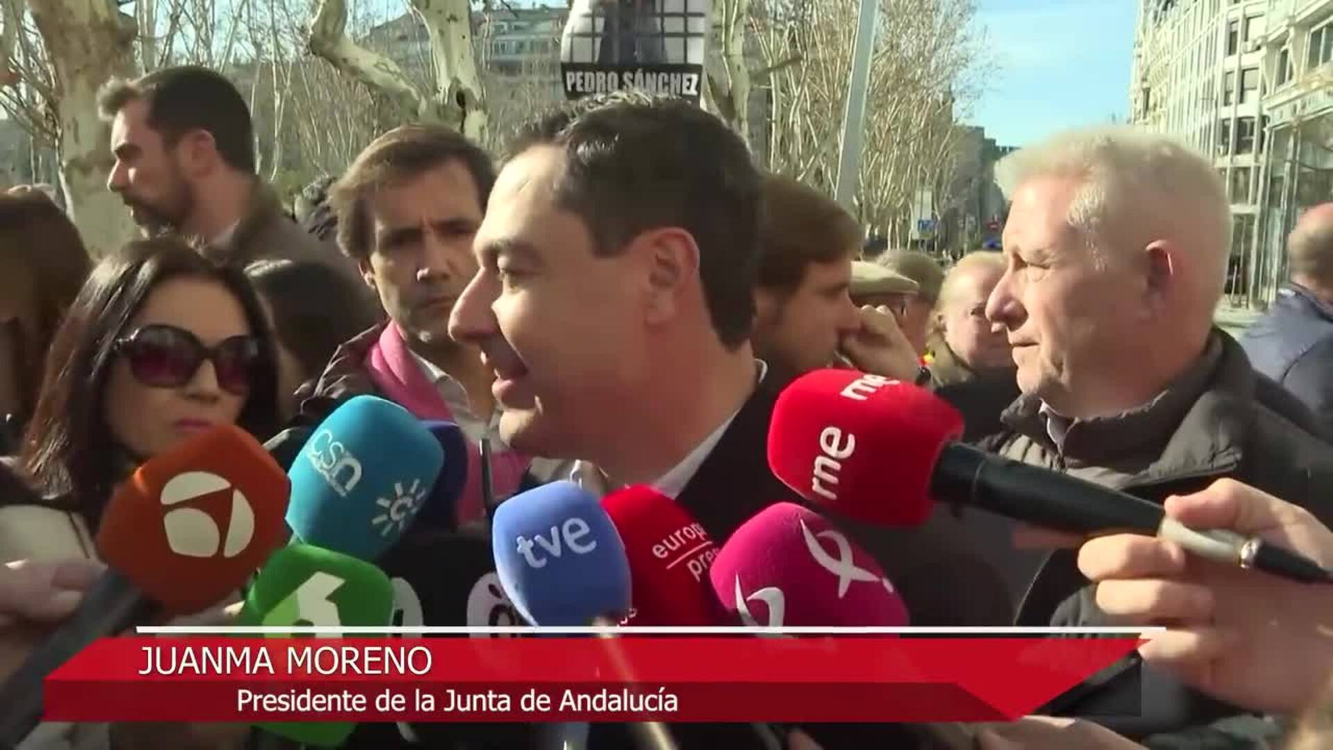 Miles de personas secundan la cuarta protesta del PP en Madrid contra la amnistía