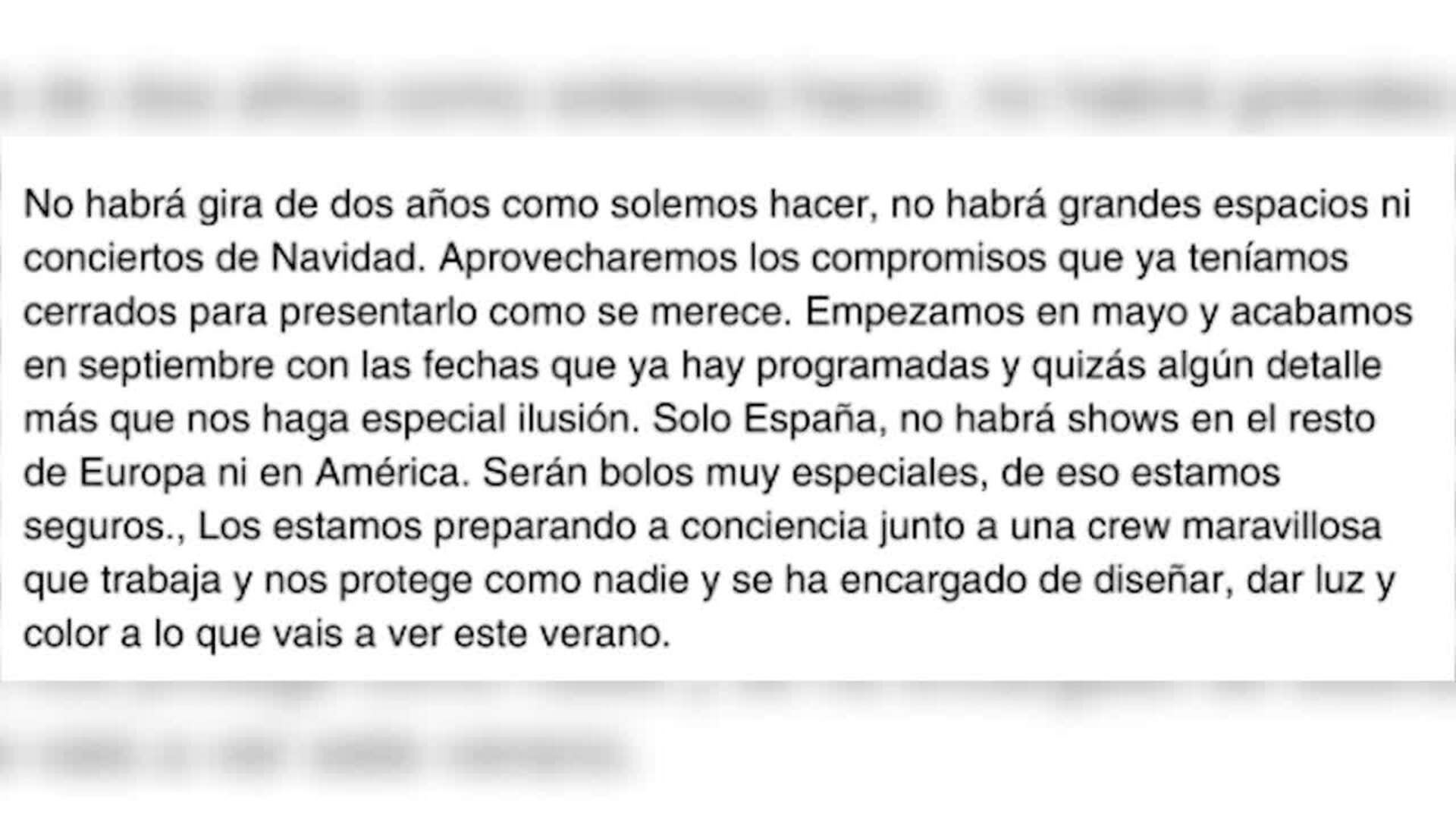 Vetusta Morla anuncia un "receso" temporal tras la gira estival