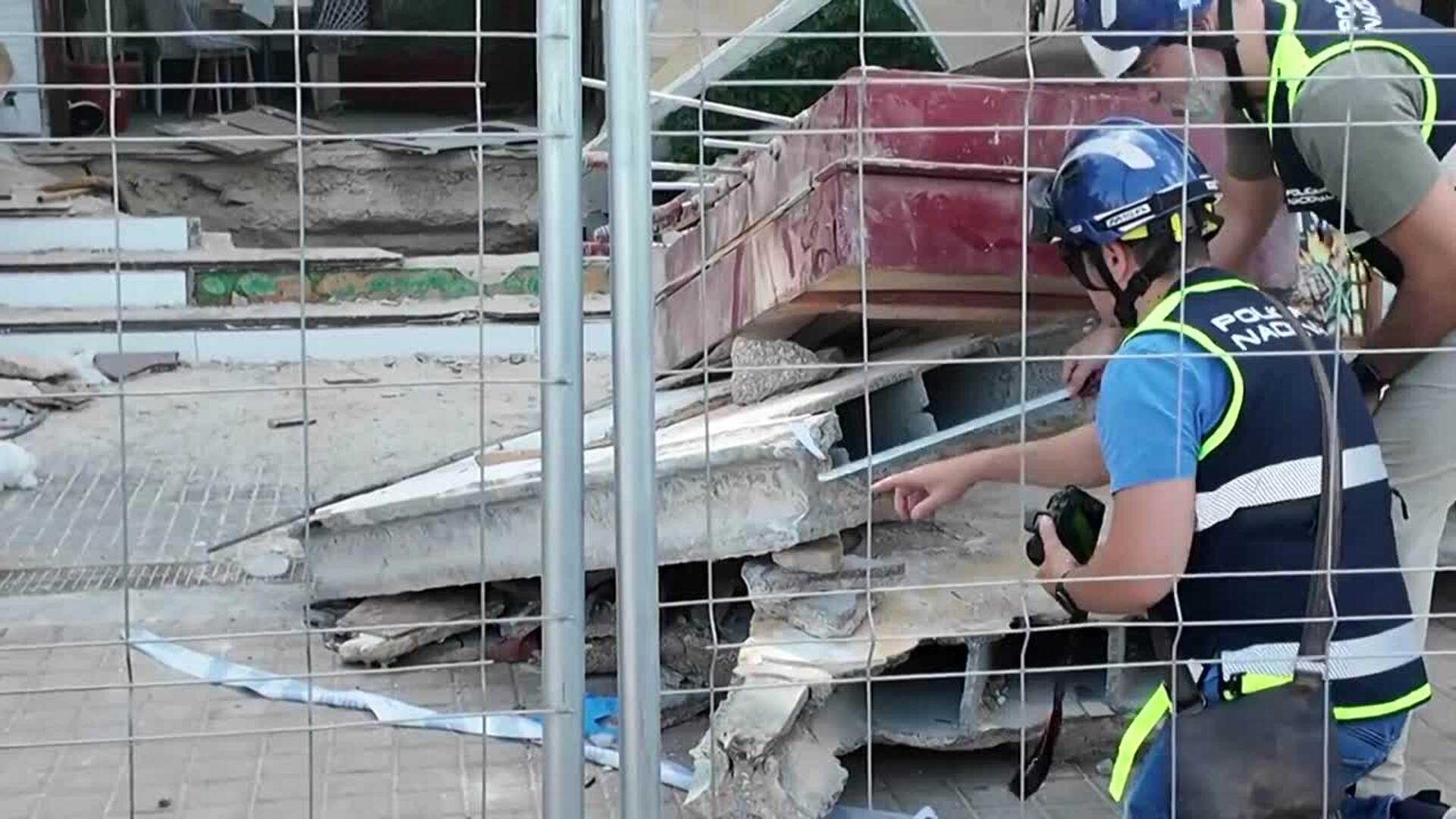 Así es cómo ha quedado el edificio derrumbado en la playa de Palma