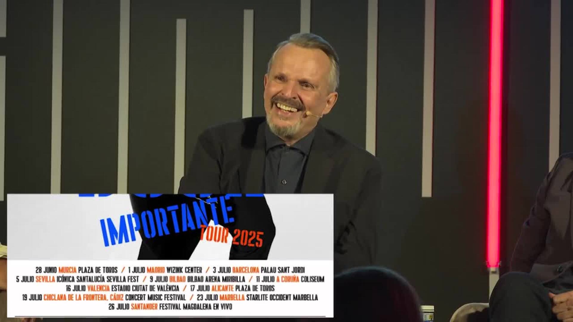 Miguel Bosé anuncia su regreso a los escenarios ocho años después