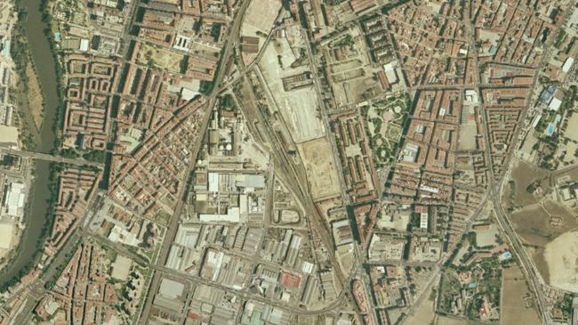 Imagen antes - Ciudad de la Comunicación, cuarteles de Farnesio y Las Norias.