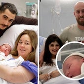 Dos niñas, Astrid Nur e Inés, primeras bebés de 2025 en Valladolid