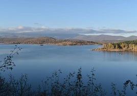 Embalse de Aguilar de Campoo el pasado mes de noviembre.