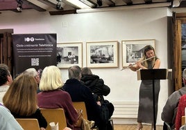 Margherita Brodski, durante en el concierto en la Casa de Cervantes.