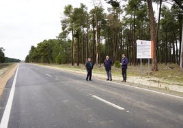 Aspecto de la calzada en la carretera de Mozoncillo.