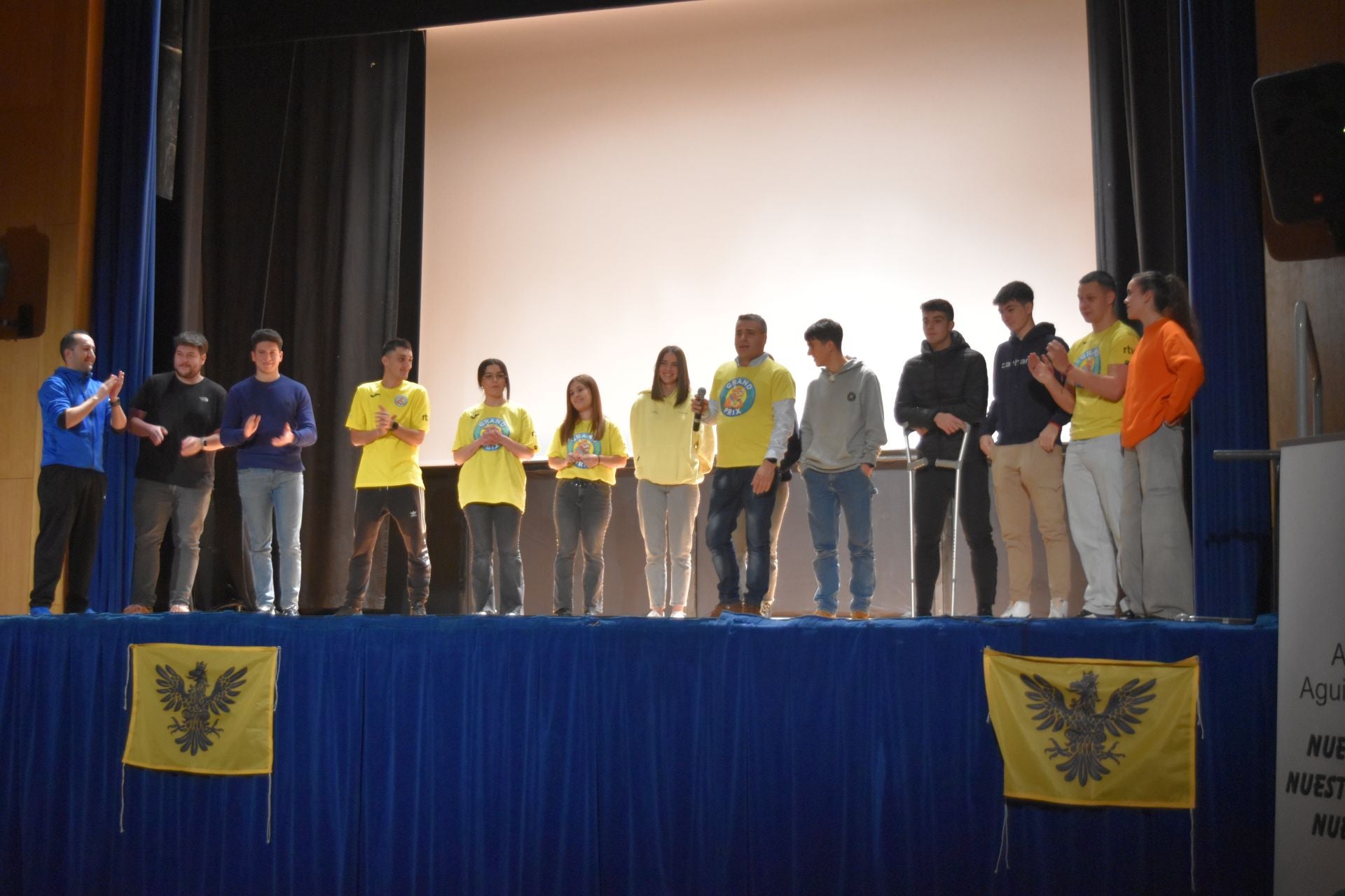 Así vivió Aguilar la final del Grand Prix en el Cine Amor