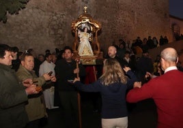 Procesión del Niño de la Bola en Cuéllar, este lunes.