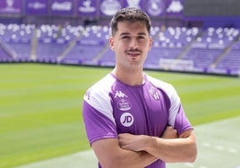 Víctor Meseguer, en el estadio José Zorrilla.