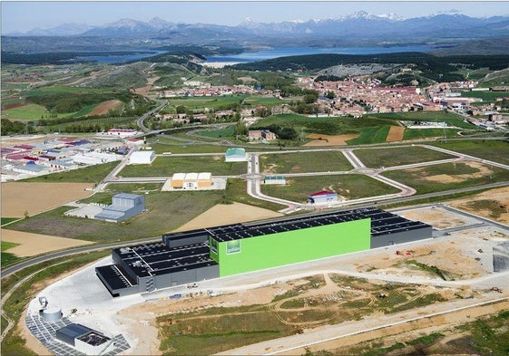 Vista panorámica de la factoría VIDA de Galletas Gullón en Aguilar de Campoo.